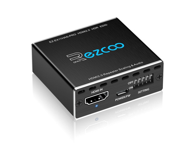 HDMI Splitter 1x1 Audio Extractor 4K 60Hz Atmos CEC EDID/Down-Scale/HDCP Switch Fit Various Video- SPDIF 5.1CH Optical Toslink,Stereo Audio...