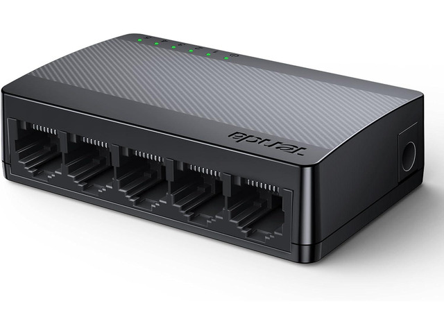 Tenda 5 Port Gigabit Ethernet Switch, Desktop Ethernet Splitter, Unmanaged Network Switch Hub for Office/Home, Plug & Play, Wall-Mount, Fanless...