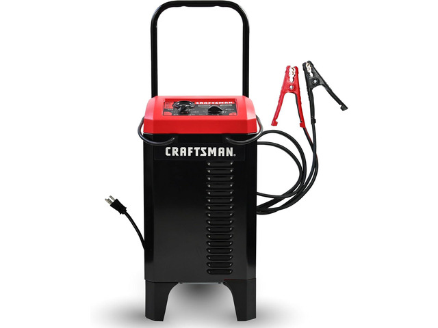 CRAFTSMAN Wheeled 10A Car Battery Charger & Maintainer, 6V/12V CMXCESM233