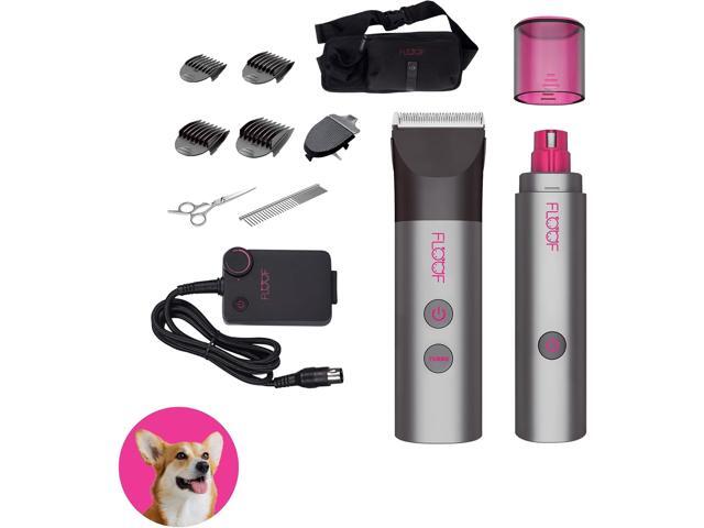 FLOOF Hair Trimmer Grooming Kit, Low Noise Dog Clippers & Nail Grinder, 20V Powershare Freedom, Portable Pet System (Battery & Charger Included)