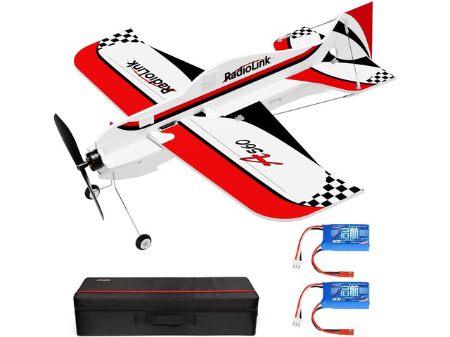Radiolink A560 Plug & Play (PNP) 3D RC Airplane with Gyro 6 Flight Modes 580mm Wingspan 4CH Gyro Byme-A Flight Controller, Brushless Motor & ESC...