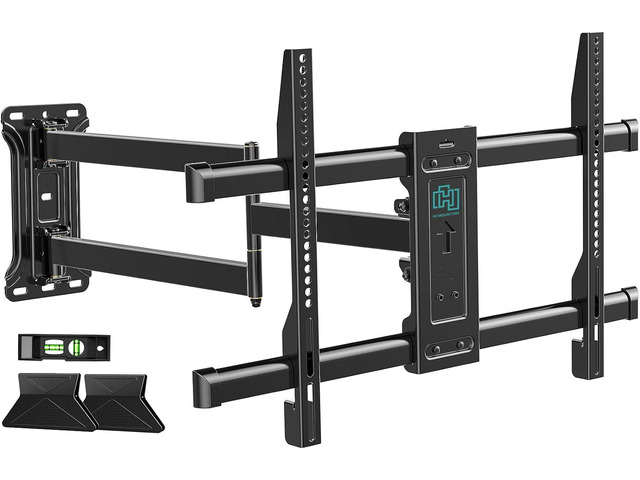 HCMOUNTING Corner TV Wall Mount Long Arm TV Mount Bracket for 3280 TVs Full Motion TV Wall Mount With 30 Extension& Swivel & Tilt, Pre-Assembled,...