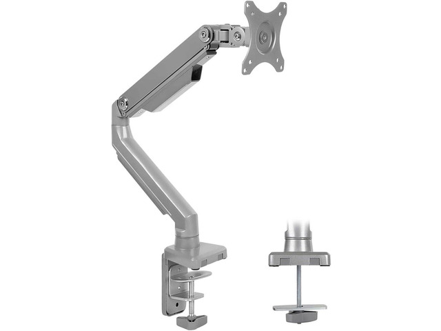 Mount-It! Single Monitor Arm Desk Mount, Mechanical Spring Height Adjustable Monitor Stand for 1332 Inch Screens up to 17.6 lbs, VESA 75x75 &...