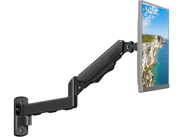 MOUNT PRO Monitor Wall Mount for 13 to 32 Inch Screens, Holds up to 19.8lbs Single Monitor Mount with Tilt/Swivel/Rotation Adjustable, Gas Spring...