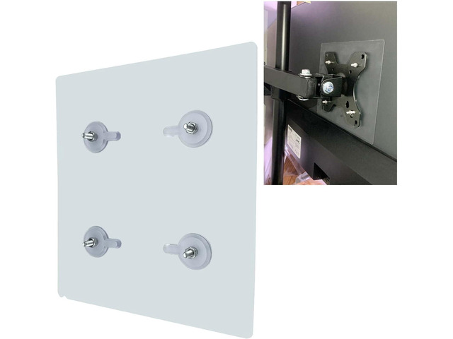 VESA Mount Adapter Bracket Kit Non-VESA Mounting Universal for 75 VESA Monitor Arm Compatible 2 Pack