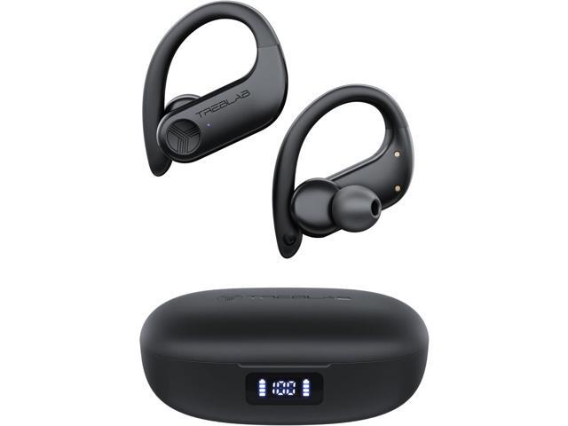 TREBLAB X3-Pro Earbuds Wireless Bluetooth, Earhook IPX5 12H Powerbank Bluetooth Running Headphones, gaming mode 60ms, wireless charging case,...