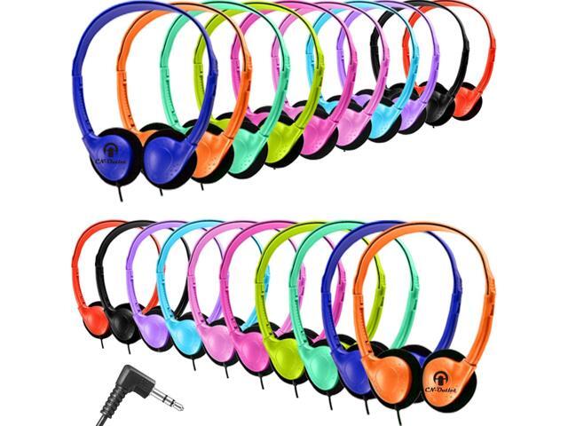 CN-Outlet 50 Pack Classroom Headphones Bulk for Kids School Class Set Headsets for Students Teens Toddler Children and Adults, Wholesale Wired...