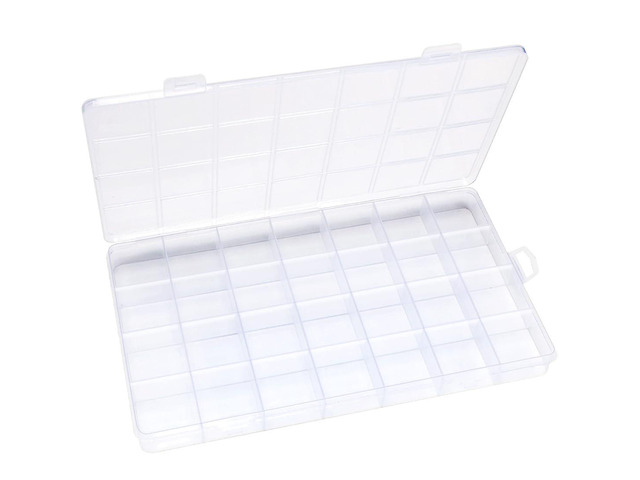 28 Grids Bead Organizer, Craft Organizers and Storage, Acrylic Organizers, Plastic Bead Organizer Box for Crafts Organizing Storing