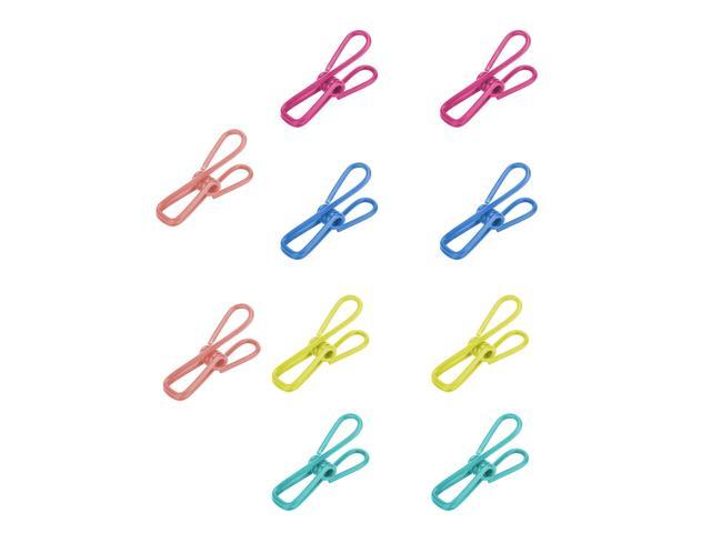 2in Chip Bag Clips 10 Pack Multipurpose Metal Clips Multi Use, Sealing Clips, for Laundry, Hanging, Food Bags, Reusable Metal Bag Clips, for...