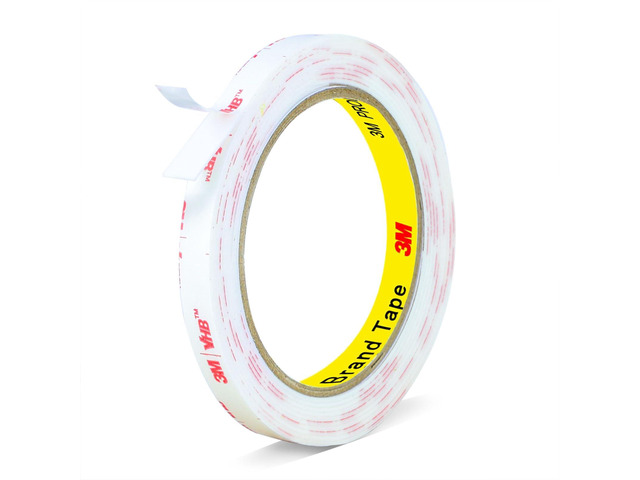 3M Double Sided Tape Heavy Duty,0.39in X 9.85ft Removable Mounting Tape White Sticky Foam Tape for Wall, Picture Hanging Strips, Poster Hanger,...