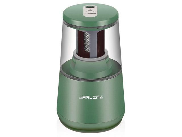 Electric Pencil Sharpener, Heavy Duty Helical Blade, Auto Stop Suitable for No.2/Colored Pencils(6-8mm), Dual Power AC Adapter/Battery Operated in...