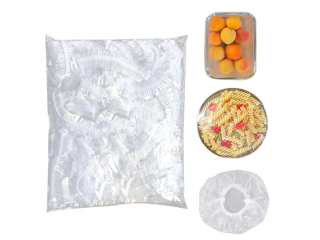 Bowl Covers Elastic - 100 Count - Reusable Plastic Bowl Covers - Covers 4-9 Inch Bowls/Plate, Flexible Food Cover, Multi-Purpose Kitchen Outdoor...