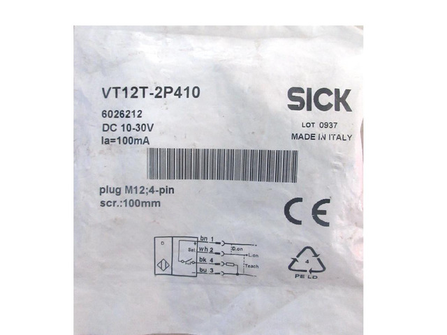 SICK VT12T-2P410 Photoelectric Switch,PNP,New