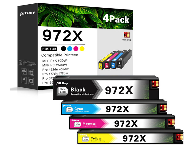 972X PageWide Cartridge High Yield Replacement for HP 972X Ink Cartridges Pagewide Pro 477dw 577dw 452dw 552dw 452dn 477dn P57750dw Printer...