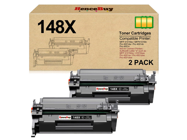 2 Pack - 148X W1480x 148A Toner Cartridge Black High Yield 4101fdw 148A Compatible for HP 148X 148A W1480X W1480A for HP LaserJet Pro MFP 4101fdw...