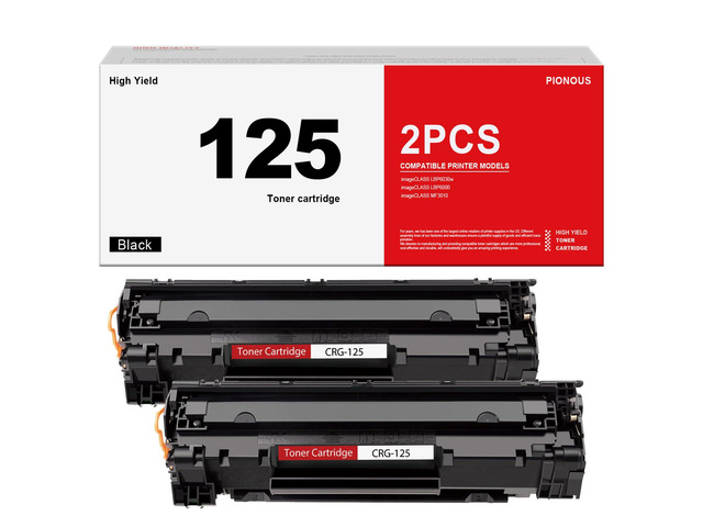 CRG125 CRG-125 High Yield Toner Cartridge (2-Pack, Black): Compatible Replacement for Canon 125 Toner Cartridge imageCLASS LBP6030w LBP6000 MF3010...