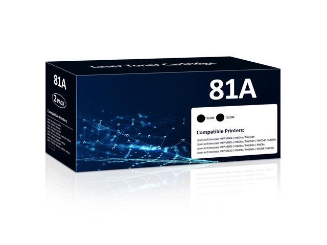 81A Black Toner Cartridge - CF281A Replacement for HP 81A CF281A Work with Laser jet Enterprise M604 M605 M606 M605dn M604dn M604n M605x...