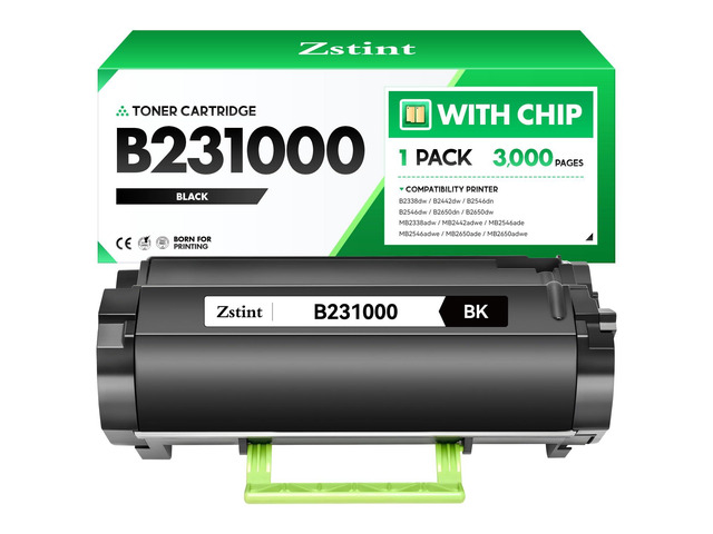 B231000 Toner Cartridge with chip High Yield Black Replacement for Lexmark B231000 Toner Compatible for Lexmark B2338 B2442 B2546 B2650 MB2338...