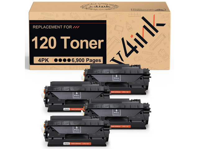 120 Toner Compatible for Canon 120 Toner Cartridge 4-Pack High Yield Black Replacement for CRG120 CRG-120 2617B001AA Toner Cartridge for D1100...