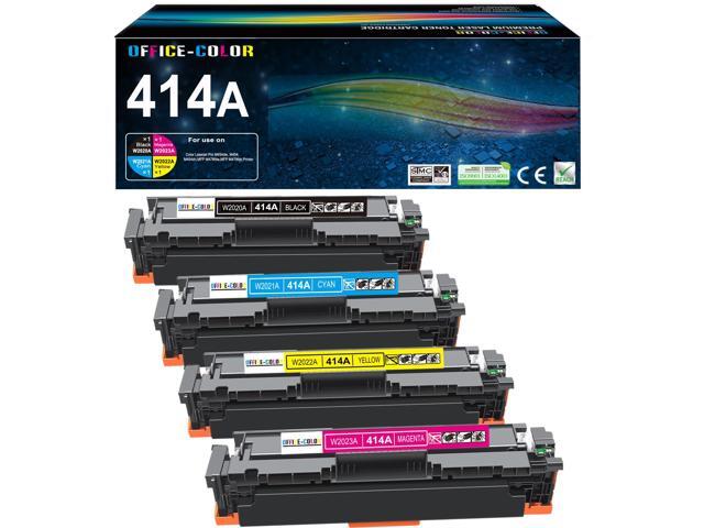 414A Toner Cartridges 4 Pack Replacement for HP 414A MFP M479fdw M454dw Compatible for HP Color LaserJet Pro MFP M479fdw MFP M479fdn, Enterprise.