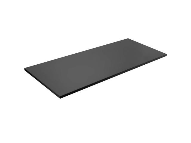Black 71 x 30 inch Solid Square Corner Table Top, DESK-TOP71B-S One-Piece Desktop, For Height Adjustable Sit Stand Desk Frames, Home and Office...