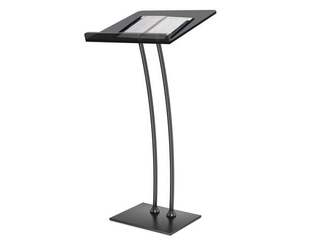 Acrylic Podium Lectern with Iron Stable Bottom, Pulpits for Churches with 10MM Thickened Acrylic Countertop, Multi Function Pulpit for Modern.