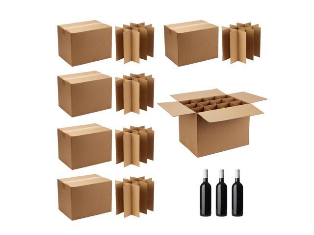 16 x 12 x 12 Inch Moving Box Packing with Cardboard Divider Kits, 6 Sets Glass Packing Boxes Kits for Shipping Boxes, Moving Supplies for Moving...