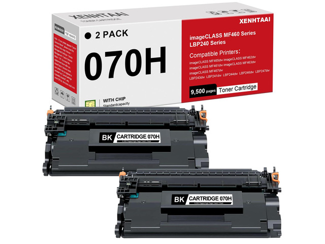 070H Toner Cartridge 2 Pack Compatible for Canon 070H 070 Toner Cartridge crg-070h Work for ImageCLASS MF461dw MF462dw MF465dw LBP243dw LBP266dw...