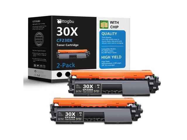 30X Black High-Yield Toner Cartridges 2-Pack Replacement for HP 30X Toner & 30X Ink, Compatible with Pro M203d, Pro M203dn, Pro M203dw, MFP...