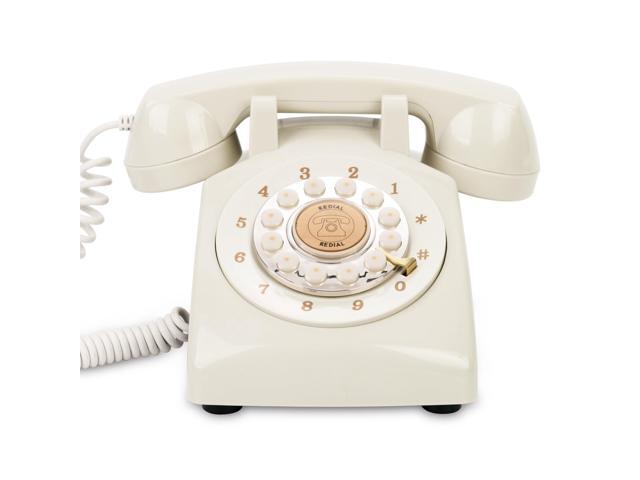 Bluetooth Retro Phone - Classic Bluetooth Landline Telephone with Speakerphone & USB Rechargeable, Hands-Free Calling & Music Playback for Home...