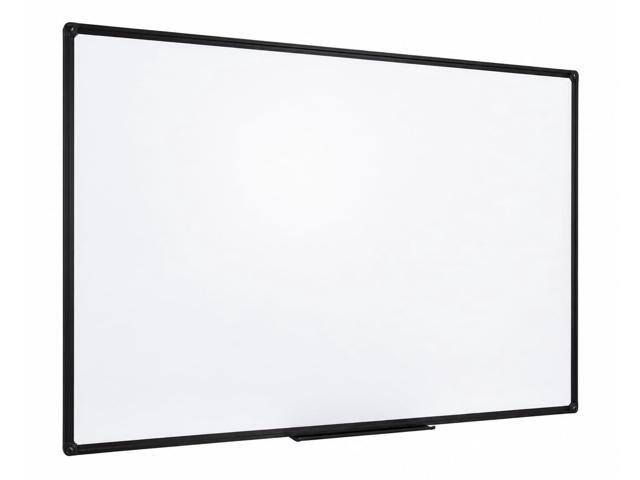 Large Magnetic Whiteboard Dry Erase for Wall, Black Frame, 60' x 36' Wall-mounted White Board with Black Aluminum Frame. Premium Writing Surface,...