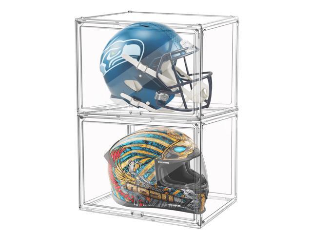 2Pack Extra Large 17.7'X13'X13' Clear Acrylic Organizer Box Display Case, Plastic Holder with Magnetic Door for Figures, Books, Handbags, Purses,...
