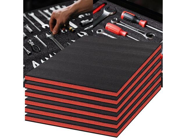 Tool Box Foam, 6Pack 22x18x1 inch, Foam Inserts for Cases,Cuttable Polyethylene Storage Sheets for Toolbox Hard Case,Drawer Camera Toolbox Storage,.