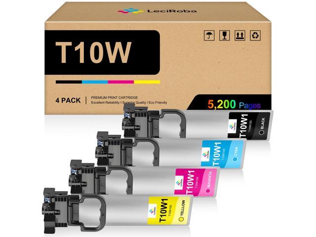 T10W High Capacity Remanufactured Ink Cartridge Replacement for T10W100 T10W200 T10W300 T10W400 T10W Ink Cartridge Set for Pro WF-C5390 WF-C5890.