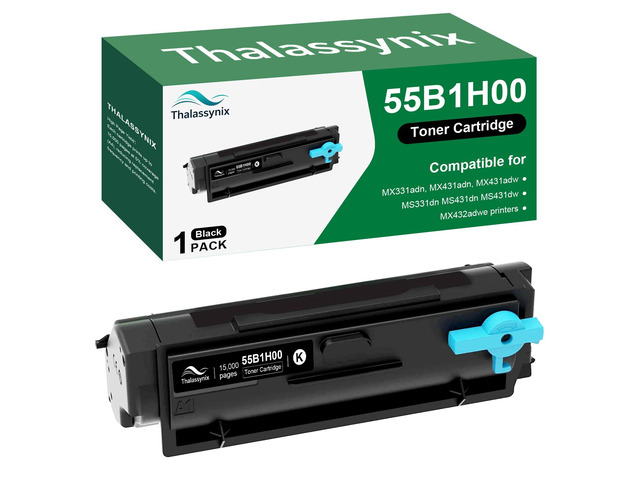 55B1H00 Toner Cartridge Black High Yield Compatible for Lexmark MS331 Toner Cartridge MS431 Toner for 55B1000 MS331dn MS431dn MS431dw MX331adn...