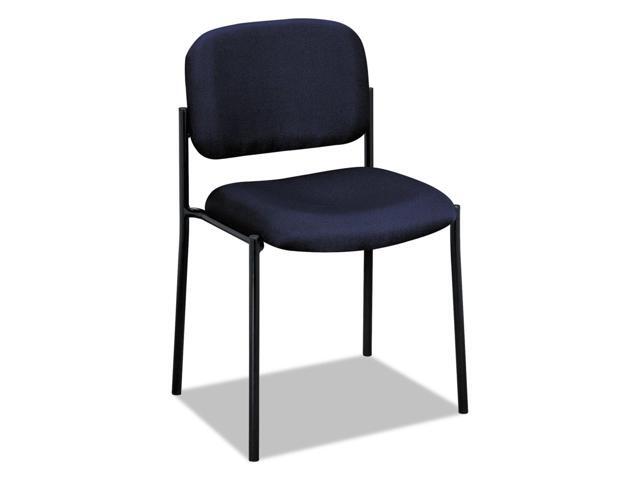 Scatter Guest Chair, Armless Office Chairs, Fabric, Navy Stackable desk chair no wheels for waiting rooms chairs, conference room chair,.