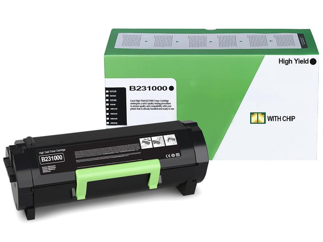 High Yield B231000 Black Toner Cartridge Compatible for Lexmark B231000 Toner for B2338 B2442 B2546 B2650 MB2338 MB2442 MB2546 MB2650 MB2338adw...