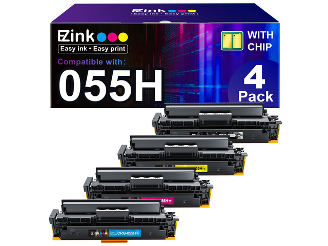 055H 055 Toner Cartridge Set MF741Cdw MF743Cdw MF740C Compatible for Canon 055 055H High Capacity Color ImageCLASS MF742Cdw MF745Cdw MF746Cdw...