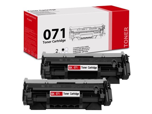 071 High-Yield Black Toner Cartridge 2-Pack Replacement for Canon 071 Toner Cartridge for imageCLASS LBP120 LBP122 LBP122dw MF270 MF273dw Printer
