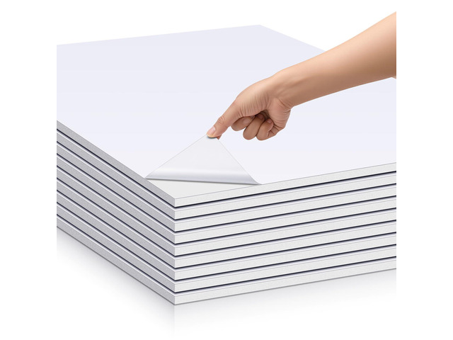25 Sheets 32 x 40 x 3/16' Self Adhesive Foam Board White Self-Adhesive Tack Foam Boards Large Free Mounting Poster for Crafts Presentation Vision...