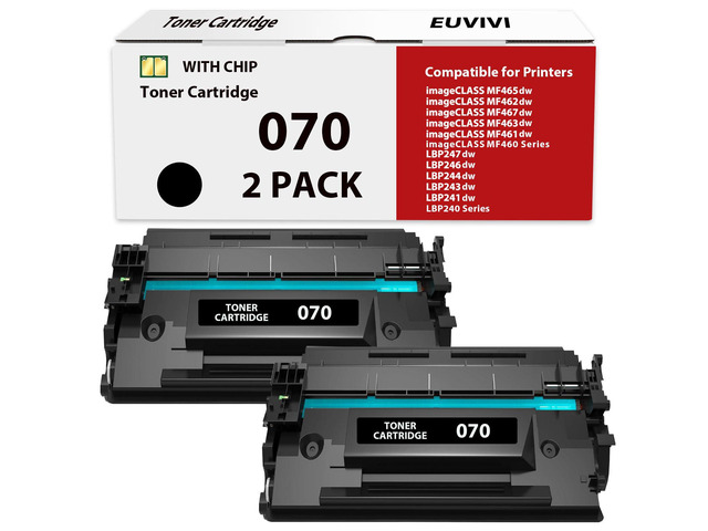 070 Toner Cartridge Compatible for Canon 070 070H Black Toner Cartridge for imageCLASS MF465dw MF462dw LBP246dw LBP247dw Printer High Yield 2,900...