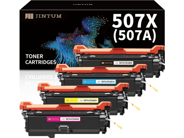507A 507X Compatible Toner Cartridge Replacement for HP 507A 507X Toner Cartridge Set CE400X CE401A CE402A CE403A for Enterprise M551 M551n M551dn...