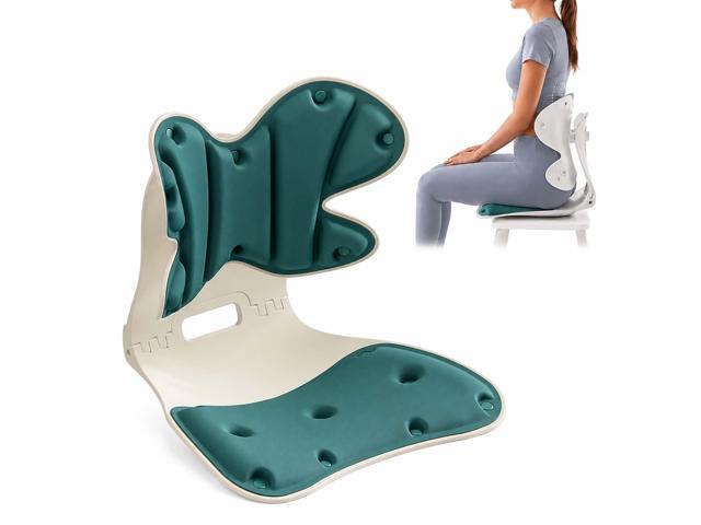 Foldable Adjustable Seat Cushion with Strong Back Support Office Chair Lumbar Support Ideal Outdoor Travel Self Driving Moms Children Posture...