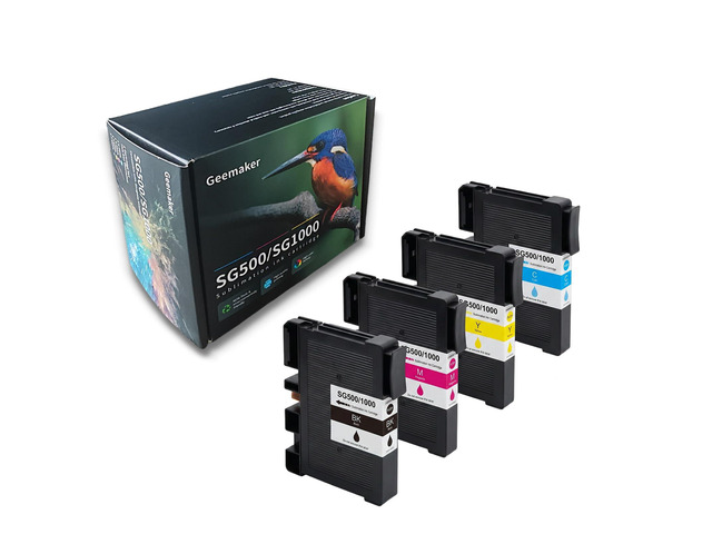 Version 4.03 Sublimation Ink Cartridge Replacement for Sawgrass Virtuoso SG500/SG1000 Printers (BK/C/M/Y, 4 Pack), Compatible with Firmware Version...