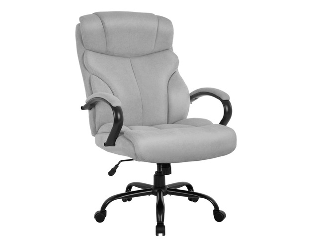 Office Chair Big and Tall 500lbs Wide Seat Desk Chair with Lumbar Support Arms High Back PU Leather Executive Task Ergonomic Computer Chair for...
