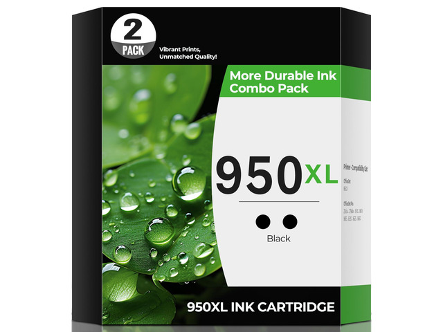 950XL Black Ink Cartridges for OfficeJet Pro 8600 8610 8620 8100 Ink Compatible for HP 950 XL Black Ink Cartridge HP950XL Printer Ink for...