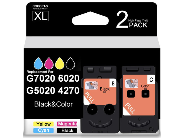 BH-20 CH-20 Print Head Remanufactured use for G7020 G6020 G5020 G3260 G3270 G3262 G2260 G1230 G1220 Replacement Ink cartridges MegaTank Printer...