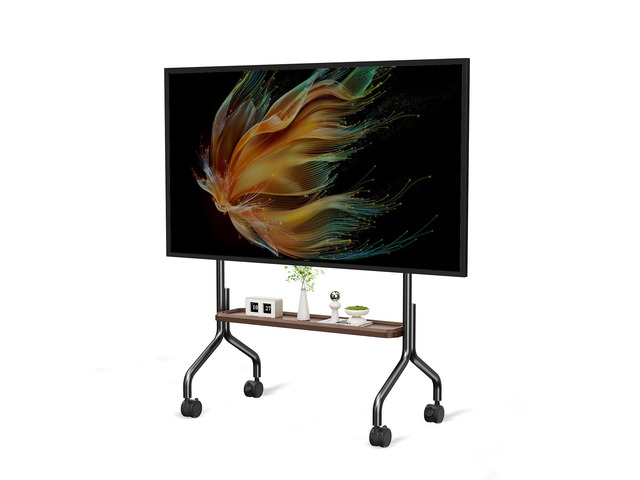 Mobile TV Cart Easel Rolling TV Stand for 32 to 75 Inch LCD LED OLED Flat Panel Screens, Portable Floor TV Stand with Locking Wheels Hold Up to 110...