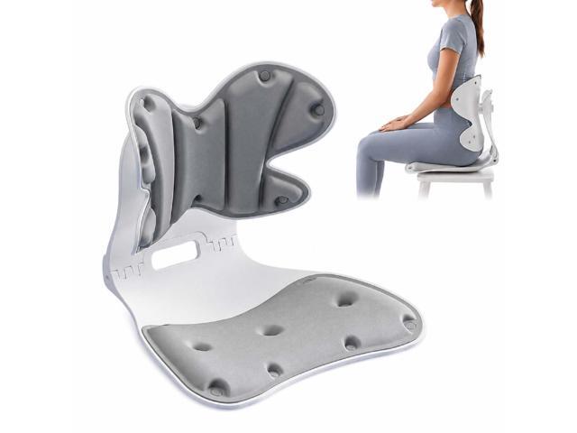 Foldable Adjustable Seat Cushion with Strong Back Support Office Chair Lumbar Support Ideal Outdoor Travel Self Driving Moms Children Posture...