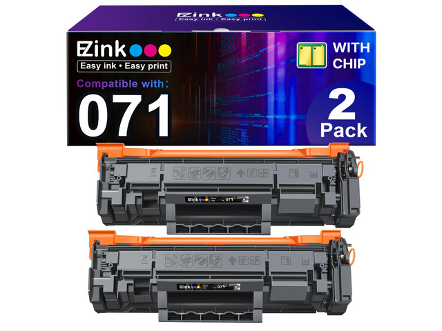 CRG-071 071 Toner Cartridges-(with CHIP) Replacement for Canon 071 Black Toner Cartridge CRG071H Work with ImageCLASS LBP122dw LBP122 LBP120 MF270...